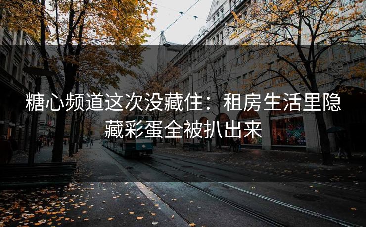 糖心频道这次没藏住：租房生活里隐藏彩蛋全被扒出来